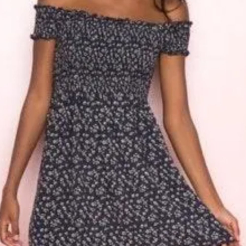 Floral Brandy Melville off-the-shoulder Dress